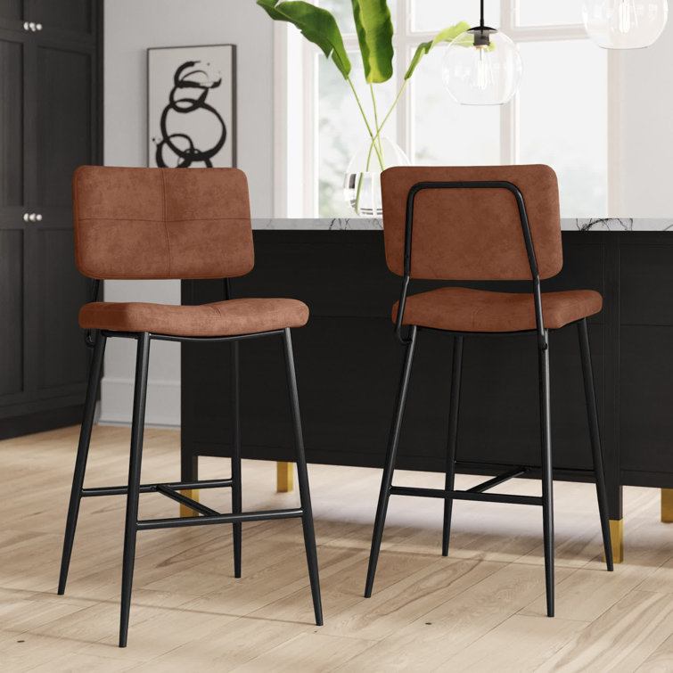 Mercury Row® Upholstered Bar & Counter Stool & Reviews Wayfair